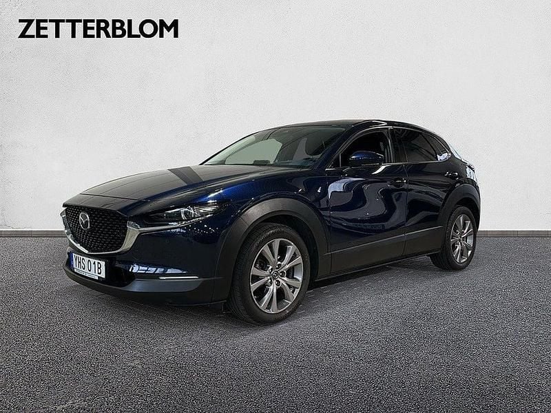 Blåmetallic Begagnad 2019 Mazda CX-30 Sky SUV | 259 000 kr (Marknadspris) - Bild 1/4