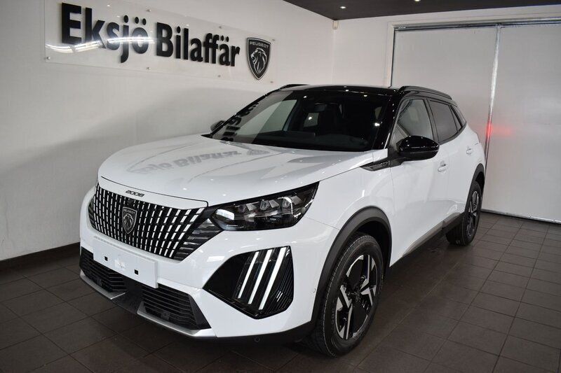 Vit Ny 2024 Peugeot 2008 GTi SUV | 325 800 kr (Marknadspris) - Bild 1/4