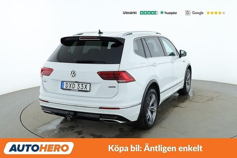 Begagnad VW Tiguan Allspace R-line 203 HK (149 kW) 2021 Vit SUV