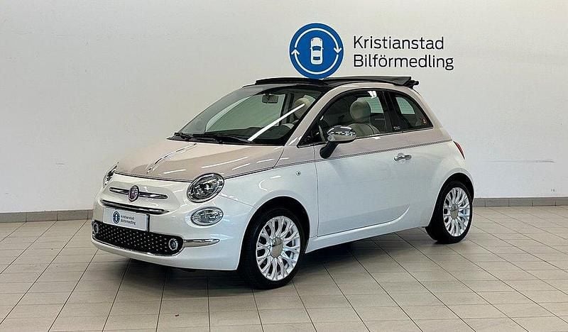Vit Begagnad 2017 Fiat 500C Anniversary Cab | 119 900 kr (Marknadspris) - Bild 1/4