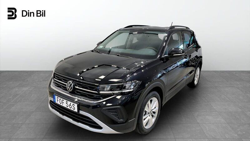 Svart Ny 2025 VW T-Cross Edition SUV | 293 200 kr (Marknadspris) - Bild 1/4