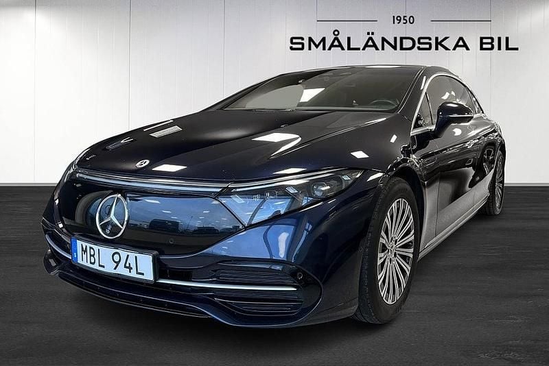 Begagnad Mercedes EQS350 158 kW (215 HK) 2022 Blå Sedan