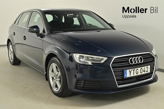 Kosmosblå metallic Begagnad 2017 Audi A3 Proline | 154 900 kr (Marknadspris) - Bild 1/4