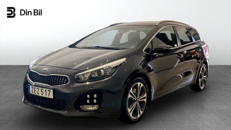 Grå Begagnad 2018 Kia Ceed Sportswagon GT-Line Kombi | 134 900 kr (Marknadspris) - Bild 1/4