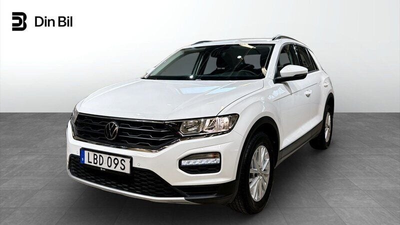Vit Begagnad 2021 VW T-Roc SUV | 209 900 kr (Marknadspris) - Bild 1/4