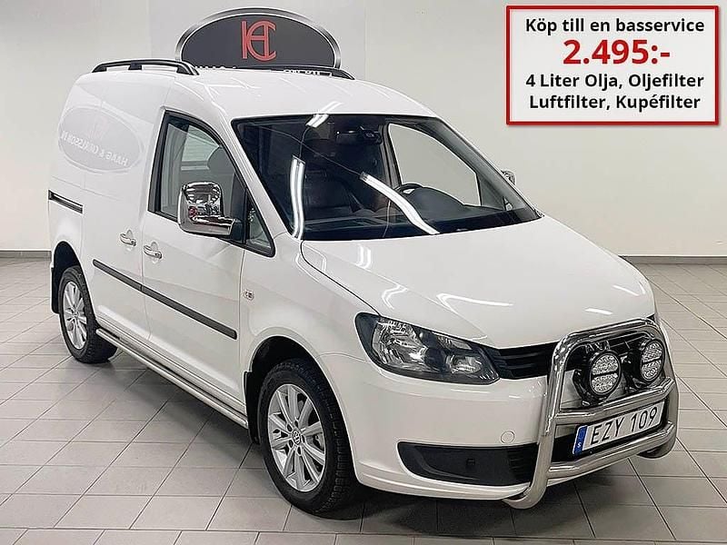 Vit Begagnad 2015 VW Caddy Minibuss | 99 000 kr (Marknadspris) - Bild 1/4