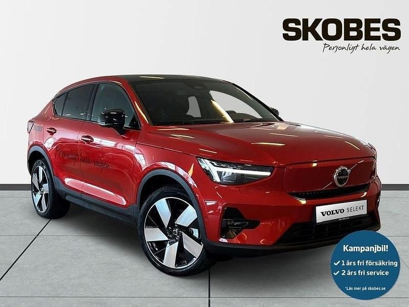 Röd Begagnad 2024 Volvo EC40 Ultimate SUV | 498 900 kr (Dyr) - Bild 1/3