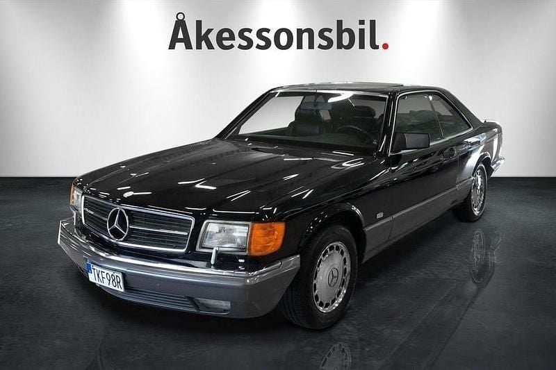 Svart Begagnad 1989 Mercedes 560 Sportkupé | 279 000 kr - Bild 1/4
