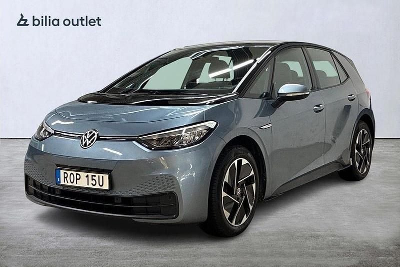 Begagnad VW ID.3 Pro Performance 150 kW (204 HK) 2020 Blå Halvkombi