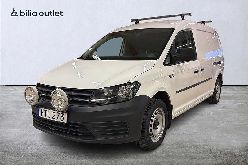 Vit Begagnad 2016 VW Caddy Maxi Minibuss | 129 900 kr (Superpris) - Bild 1/3