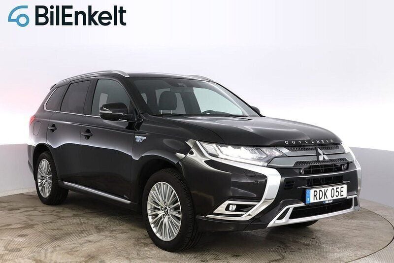 Svart Begagnad 2019 Mitsubishi Outlander P-HEV SUV | 238 900 kr (Marknadspris) - Bild 1/4