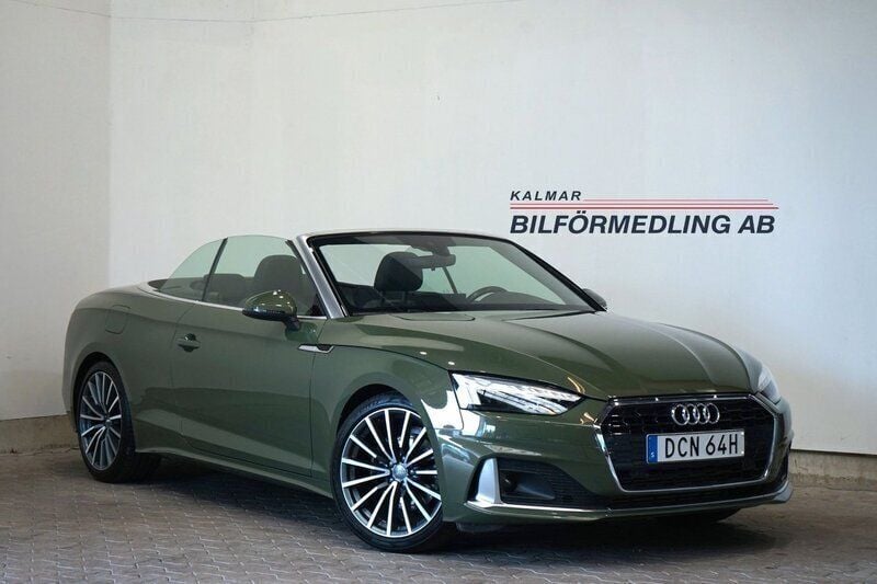 Grön Begagnad 2020 Audi A5 Cabriolet Comfort Cab | 369 900 kr (Marknadspris) - Bild 1/4