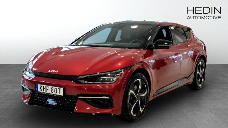 Röd (red) Begagnad 2023 Kia EV6 2 SUV | 499 900 kr (Marknadspris) - Bild 1/4