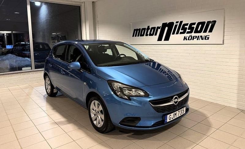 Blå Begagnad 2017 Opel Corsa Halvkombi | 109 500 kr (Lite dyr) - Bild 1/4