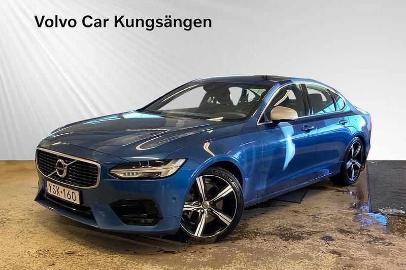 Begagnad Volvo S90 R-Design 339 HK (249 kW) 2017 Blå Sedan