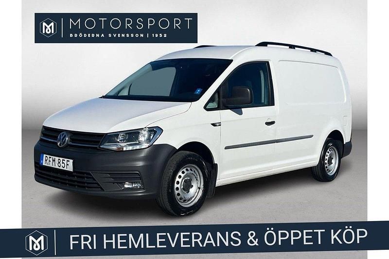 Vit Begagnad 2020 VW Caddy Maxi Minibuss | 179 900 kr (Bra pris) - Bild 1/3