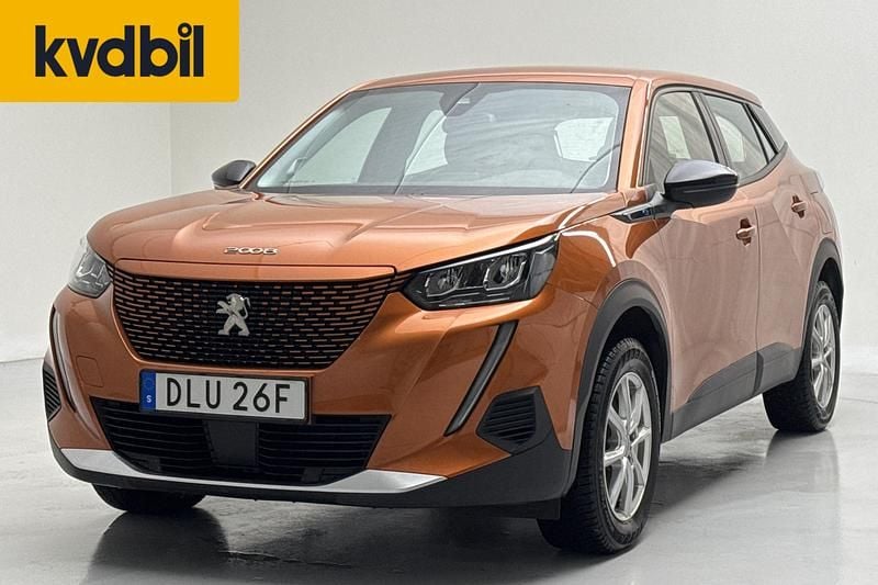 Begagnad Peugeot e-2008 100 kW (136 HK) 2022 Orange SUV