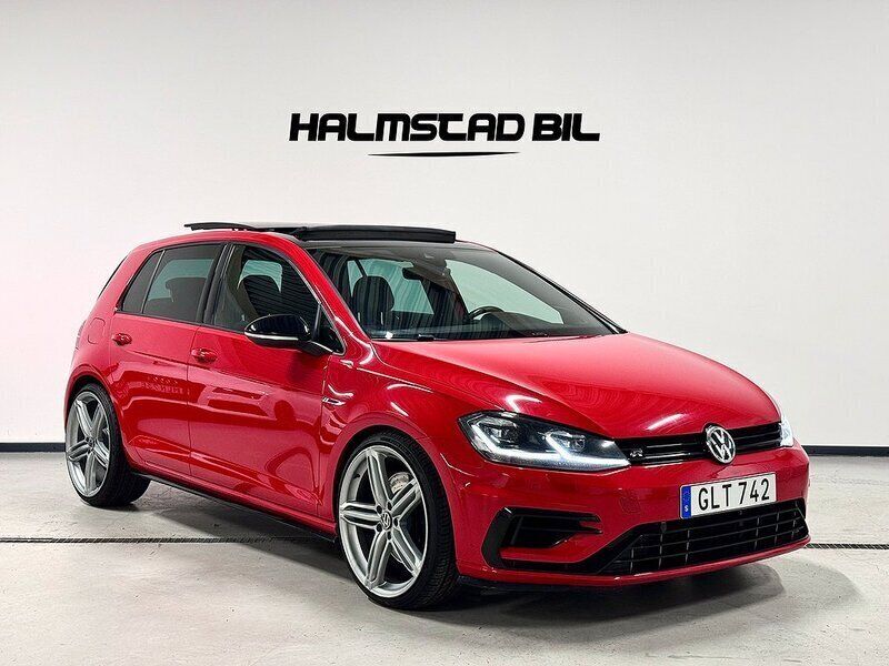 Röd Begagnad 2017 VW Golf VII R Halvkombi | 287 500 kr (Dyr) - Bild 1/4