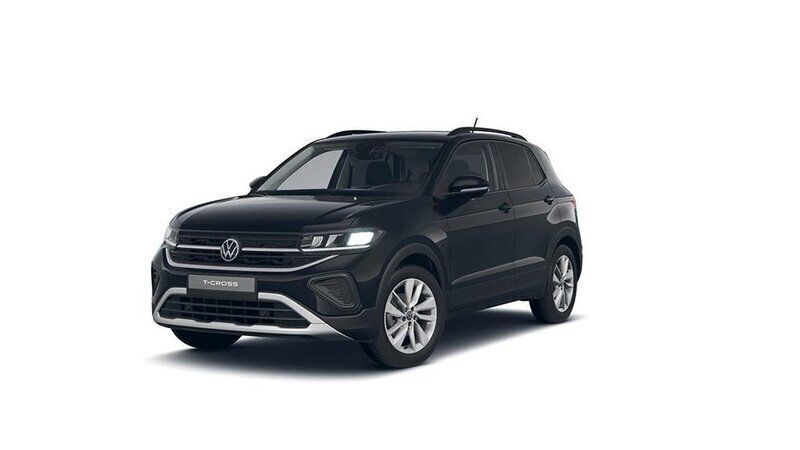 Svart Ny 2025 VW T-Cross Life SUV | 296 900 kr (Marknadspris) - Bild 1/4