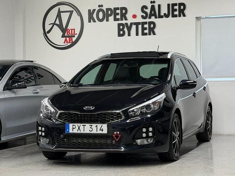Begagnad Kia Ceed Sportswagon GT-Line 136 HK (100 kW) 2016 Svart Kombi