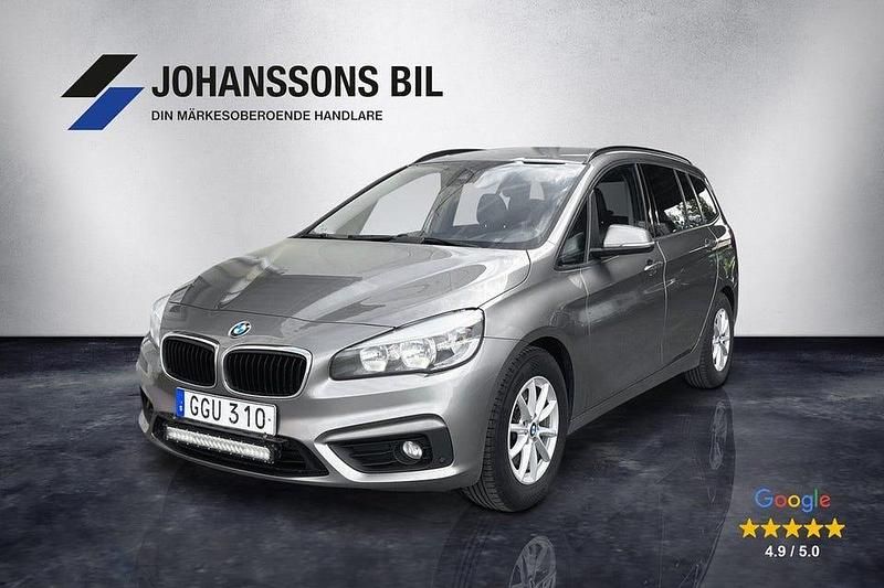 Silver Begagnad 2015 BMW 218 Gran Tourer Minibuss | 124 900 kr (Marknadspris) - Bild 1/4