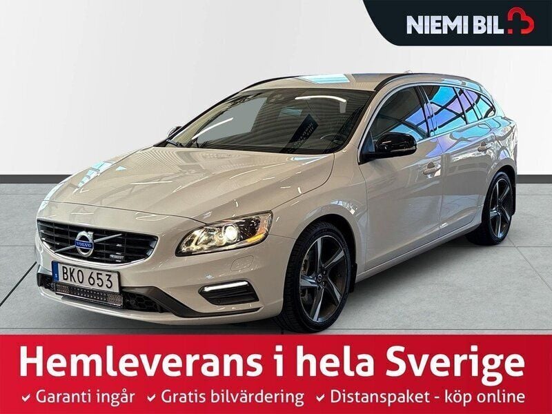 Vit Begagnad 2014 Volvo V60 R-Design Momentum Kombi | 194 900 kr (Dyr) - Bild 1/3