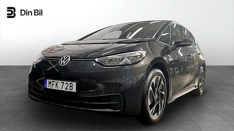 Mangan grey metallic/blac Begagnad 2020 VW ID.3 Pro Performance Halvkombi | 249 900 kr (Marknadspris) - Bild 1/4