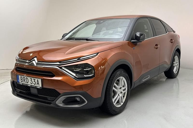 Orange Begagnad 2022 Citroën e-C4 Shine | 208 900 kr - Bild 1/4