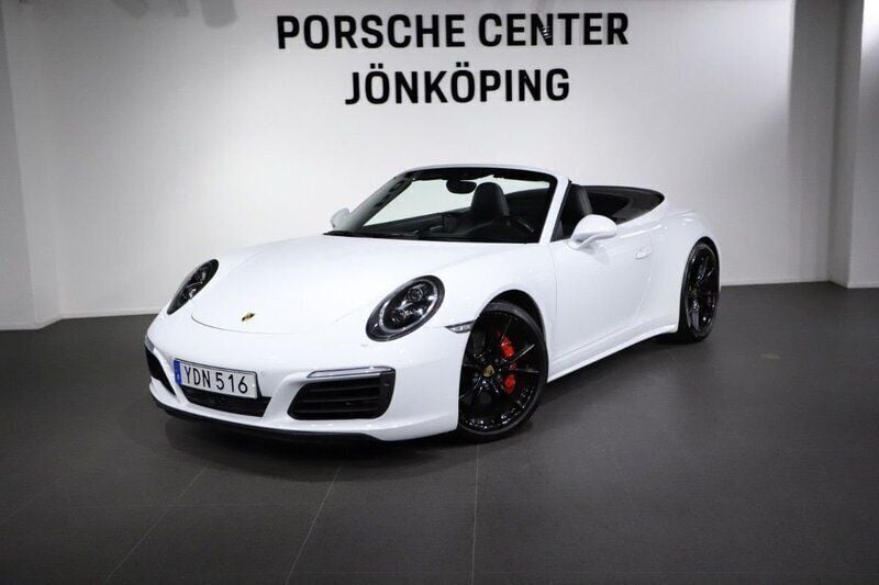 Vit (white) Begagnad 2016 Porsche 911 Carrera 4S Cabriolet Cab | 1 195 000 kr - Bild 1/4