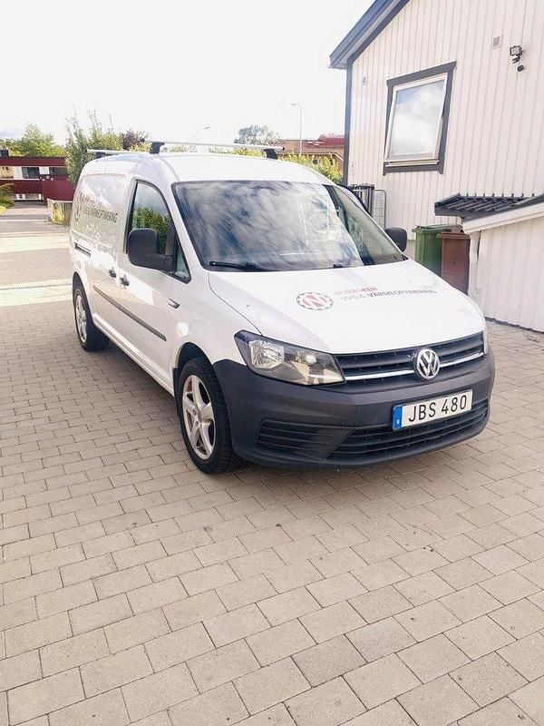 Vit Begagnad 2016 VW Caddy Maxi Minibuss | 89 000 kr (Bra pris) - Bild 1/4