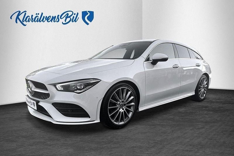 Vit Begagnad 2020 Mercedes CLA200 Shooting Brake AMG Kombi | 249 900 kr (Marknadspris) - Bild 1/4
