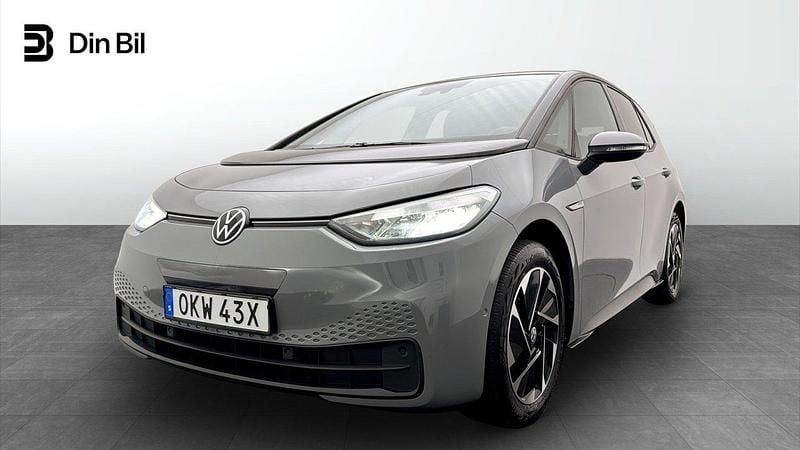 Grå Begagnad 2023 VW ID.3 Comfortline Halvkombi | 289 900 kr (Lite dyr) - Bild 1/4