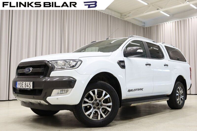 Vit Begagnad 2018 Ford Ranger Wildtrack Pickup | 299 900 kr (Marknadspris) - Bild 1/4