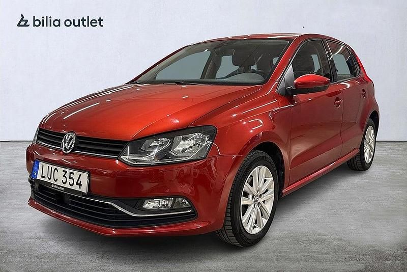 Röd Begagnad 2015 VW Polo Halvkombi | 89 900 kr (Marknadspris) - Bild 1/4