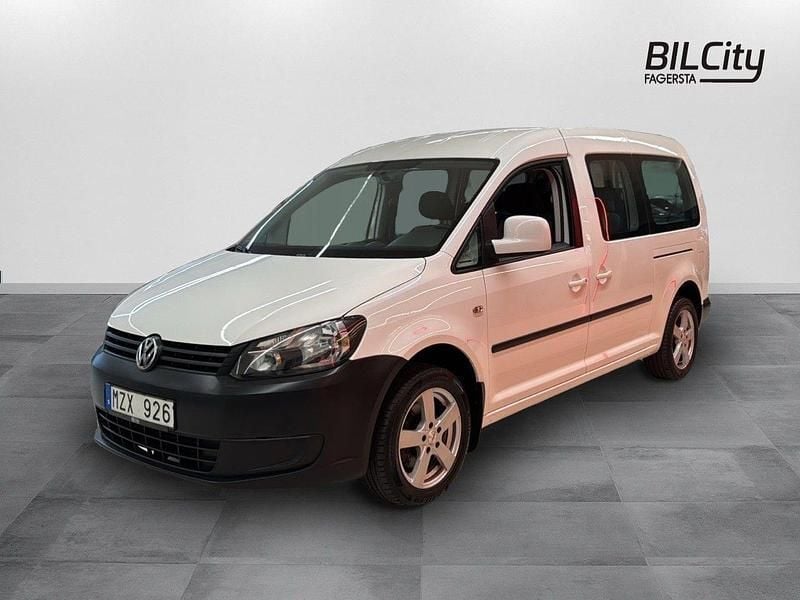 Vit Begagnad 2012 VW Caddy Maxi Minibuss | 94 900 kr (Dyr) - Bild 1/4