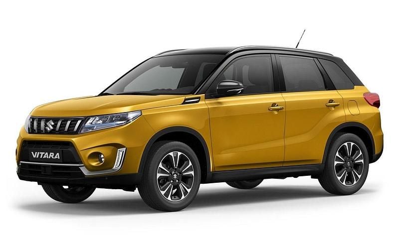 Gul (solar yellow/svart tak) Ny 2024 Suzuki Vitara SUV | 293 800 kr (Bra pris) - Bild 1/1