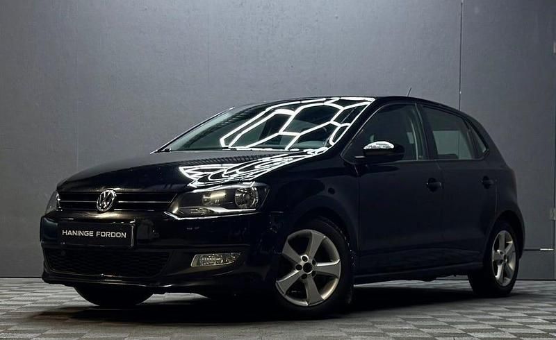 Begagnad VW Polo 86 HK (63 kW) 2013 Svart Halvkombi