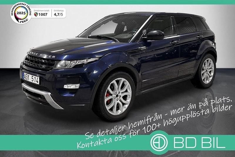 Blå metallic Begagnad 2013 Land Rover Range Rover evoque Dynamic Sedan | 154 900 kr (Marknadspris) - Bild 1/3