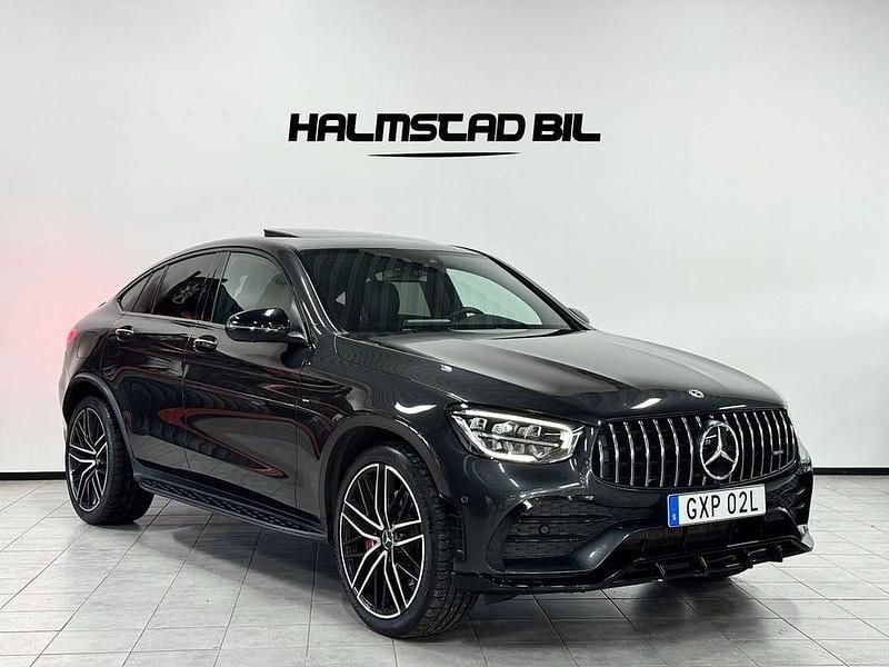 Grå Begagnad 2022 Mercedes GLC43 AMG AMG Sportkupé | 679 500 kr - Bild 1/4