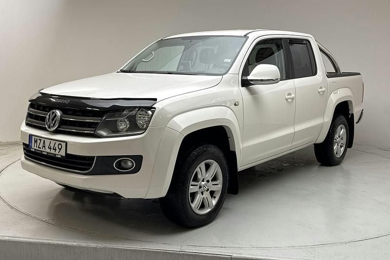 Vit Begagnad 2016 VW Amarok Highline Pickup | 153 000 kr (Superpris) - Bild 1/4