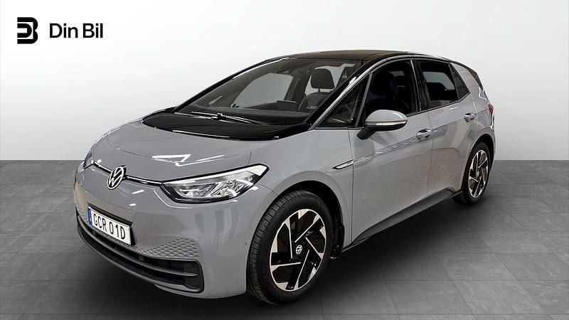 Begagnad VW ID.3 Pro 150 kW (204 HK) 2023 Grå Halvkombi