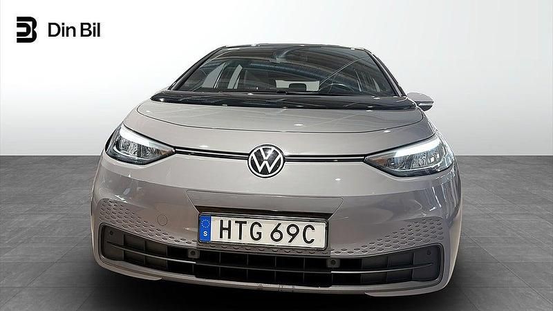 Begagnad VW ID.3 Pro Performance 150 kW (204 HK) 2021 Moonstone grey/black Halvkombi