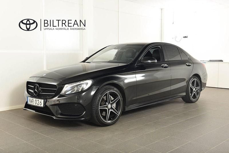 Svart Begagnad 2015 Mercedes C220 AMG Sedan | 204 900 kr (Marknadspris) - Bild 1/4