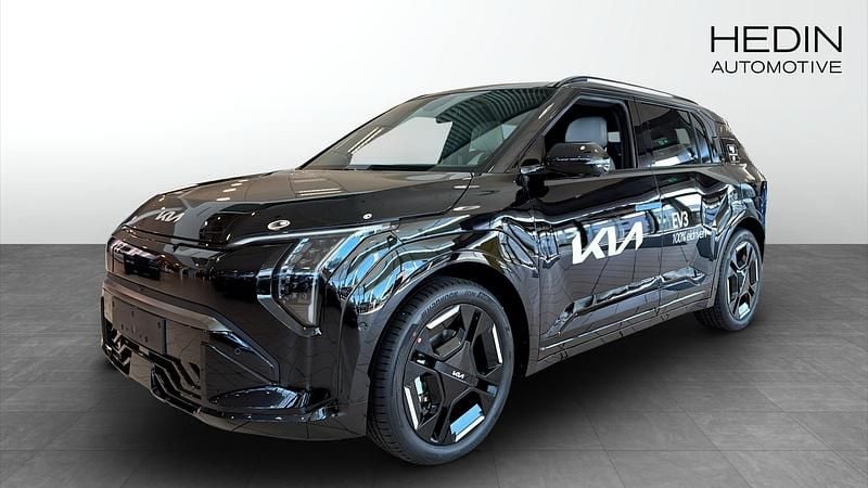 Svart (black) Ny 2025 Kia EV3 GT-Line SUV | 589 300 kr (Lite dyr) - Bild 1/4
