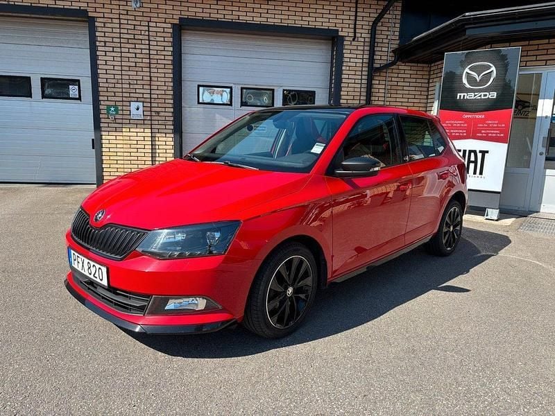 Röd Begagnad 2017 Skoda Fabia Monte Carlo Halvkombi | 124 500 kr (Lite dyr) - Bild 1/4