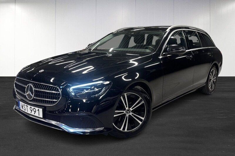Svart (black) Begagnad 2021 Mercedes E220 Advanced Kombi | 339 900 kr (Bra pris) - Bild 1/4