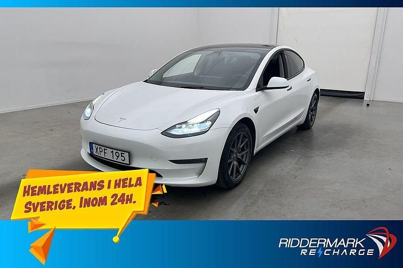 Vit Begagnad 2021 Tesla Model 3 Long Range AWD Sedan | 299 800 kr (Marknadspris) - Bild 1/3