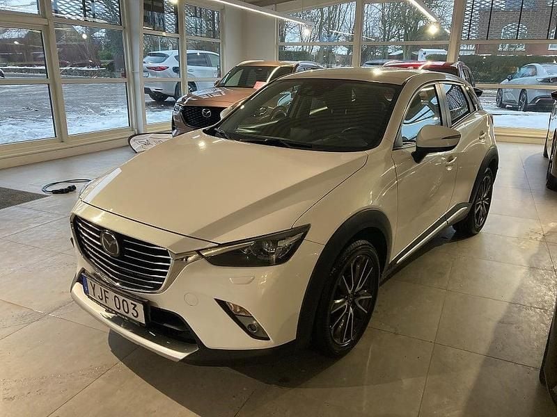 Vit Begagnad 2016 Mazda CX-3 Optimum SUV | 159 500 kr (Bra pris) - Bild 1/4