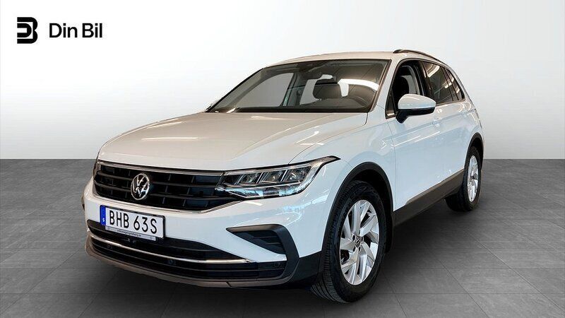 Vit (pure white) Begagnad 2020 VW Tiguan SUV | 292 000 kr (Dyr) - Bild 1/4