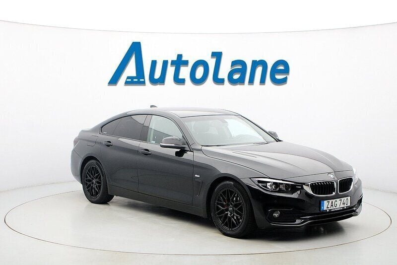 Black sapphire metallic Begagnad 2018 BMW 420 Gran Coupé Sportkupé | 219 900 kr (Bra pris) - Bild 1/3